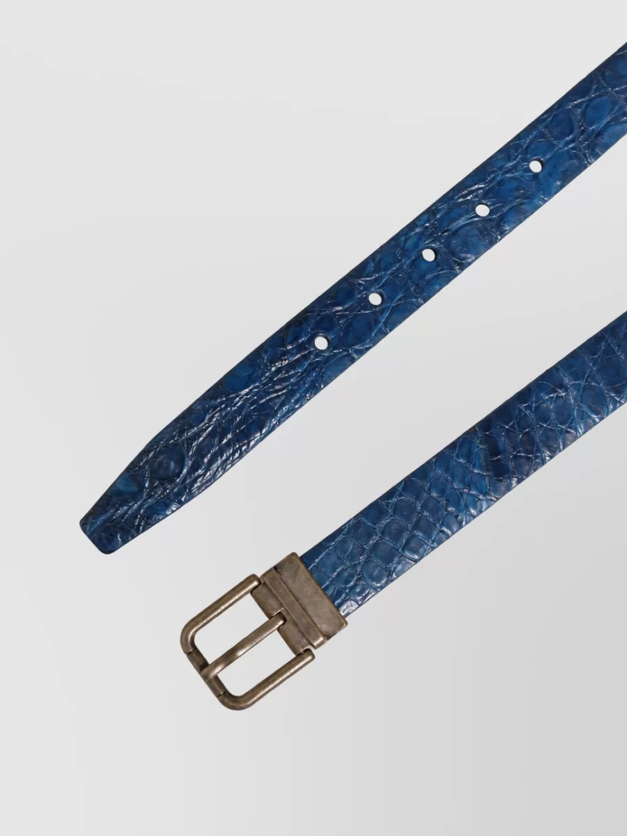 Dolce&Gabbana Caiman Leather Belt