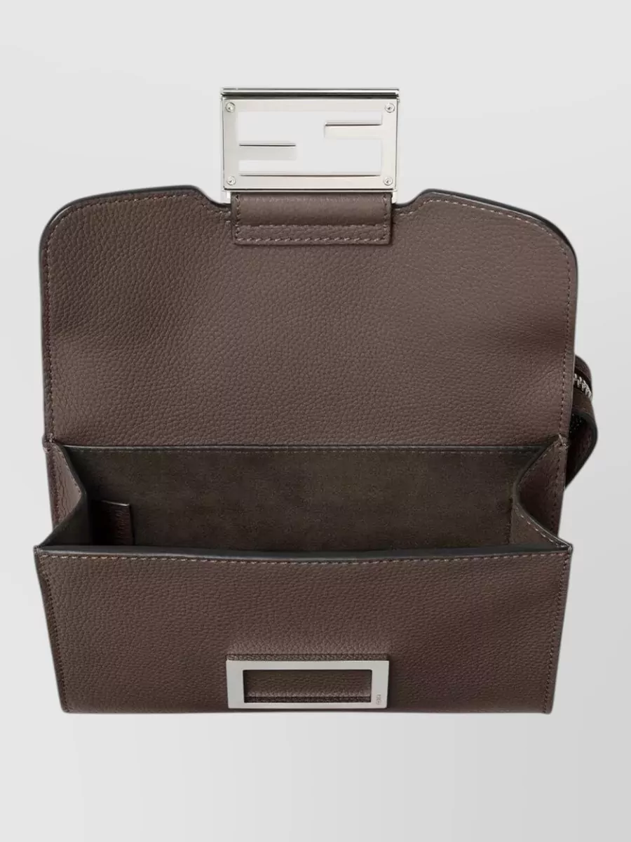 Fendi Baguette Leather Shoulder Bag