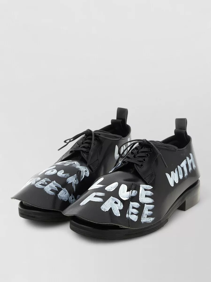 Comme des Garçons leather lace-up derby shoes