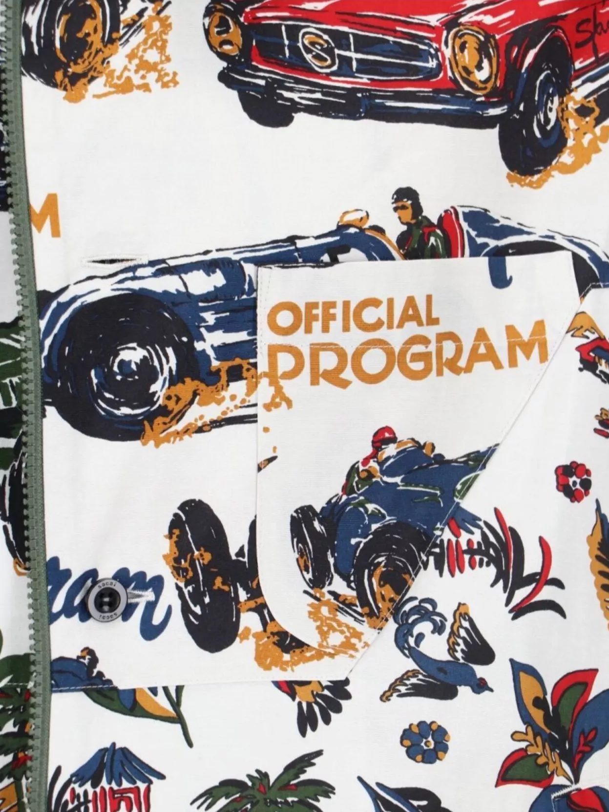 Sacai Casual Shirt With Floral And Graphic Prints