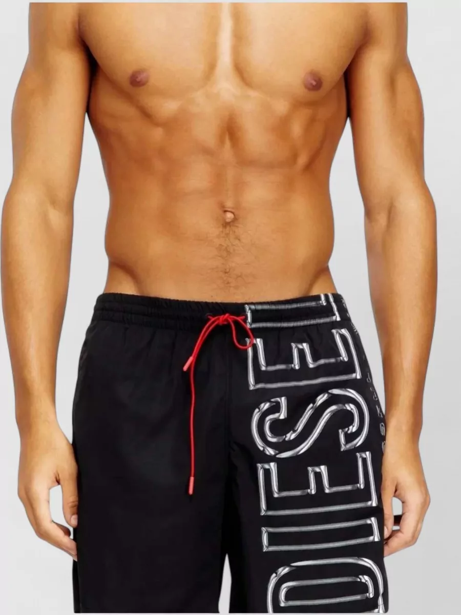 Diesel Logo-Print Swim Shorts