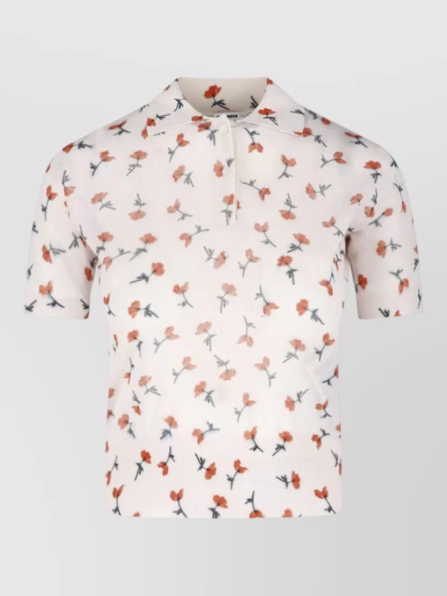 Jil Sander Short-Sleeve Knitted Top