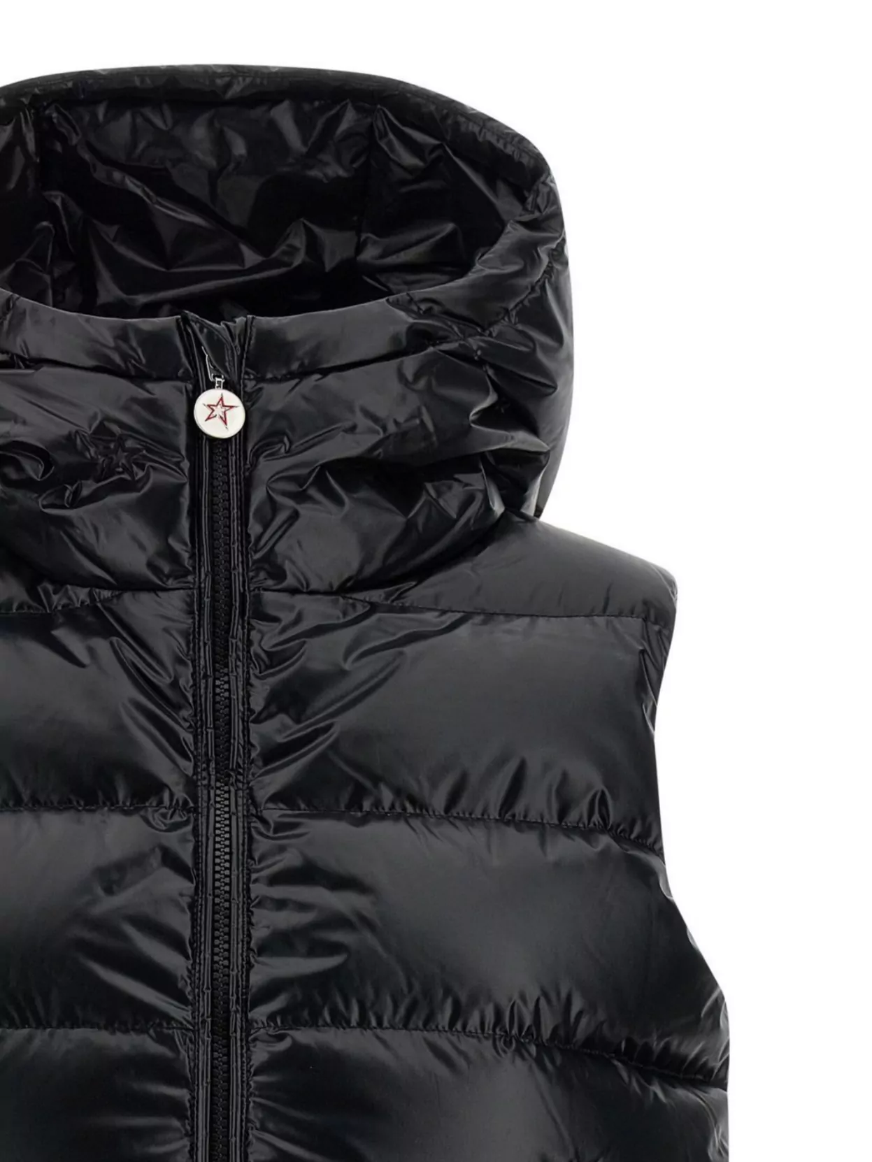 Perfect Moment Hooded Sleeveless Quilted Vest Pockets