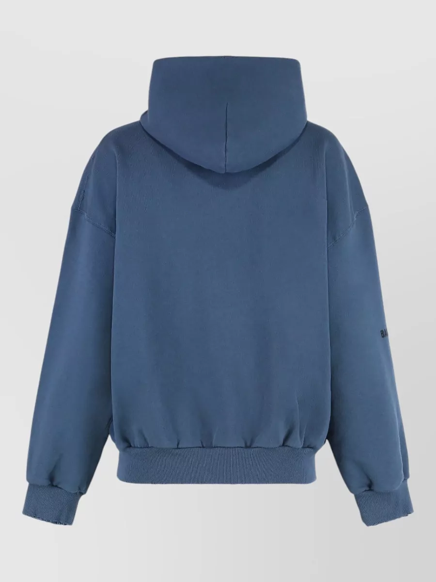 Balenciaga Ribbed Oversized Hoodie
