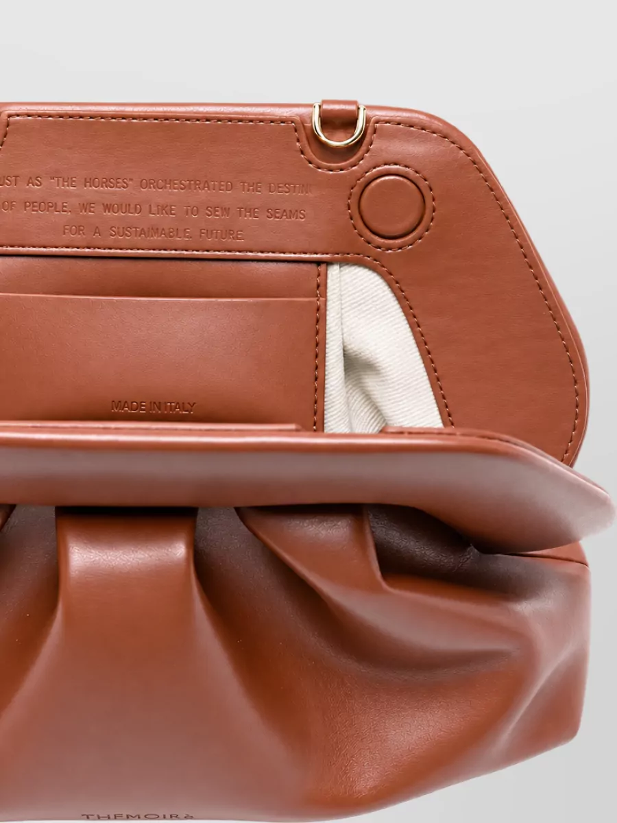 Themoiré Bios Medium Ruched Clutch Bag