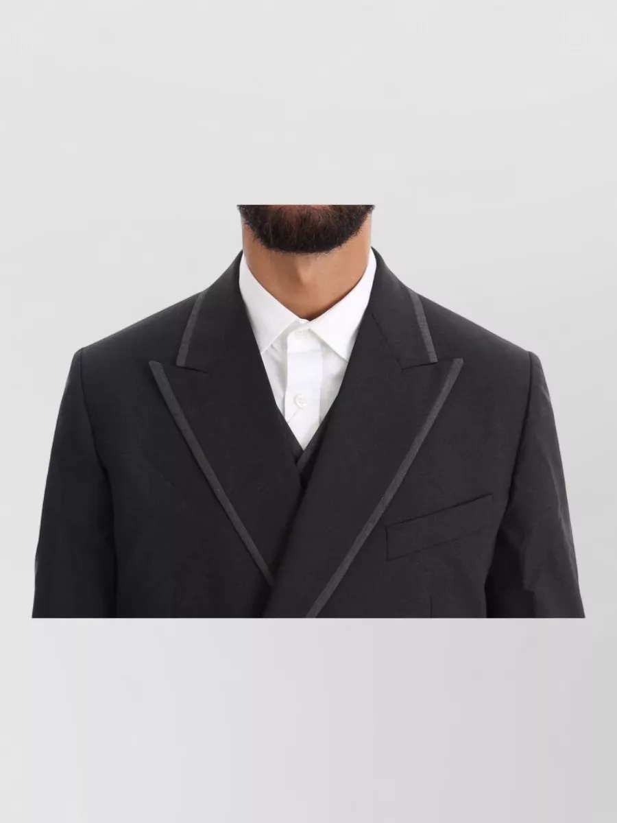 Dolce&Gabbana Wool Slim-Fit Double-Breasted Suit