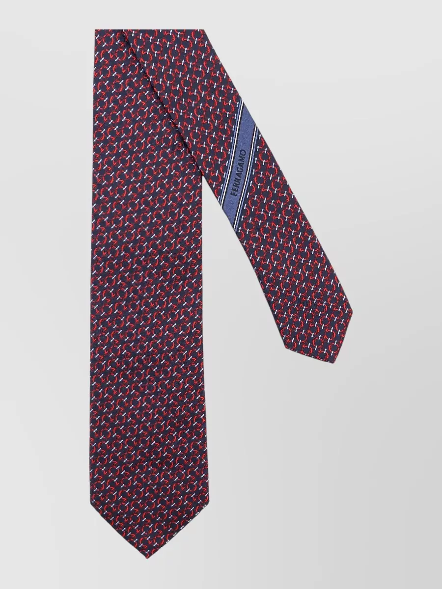 Ferragamo silk printed tie
