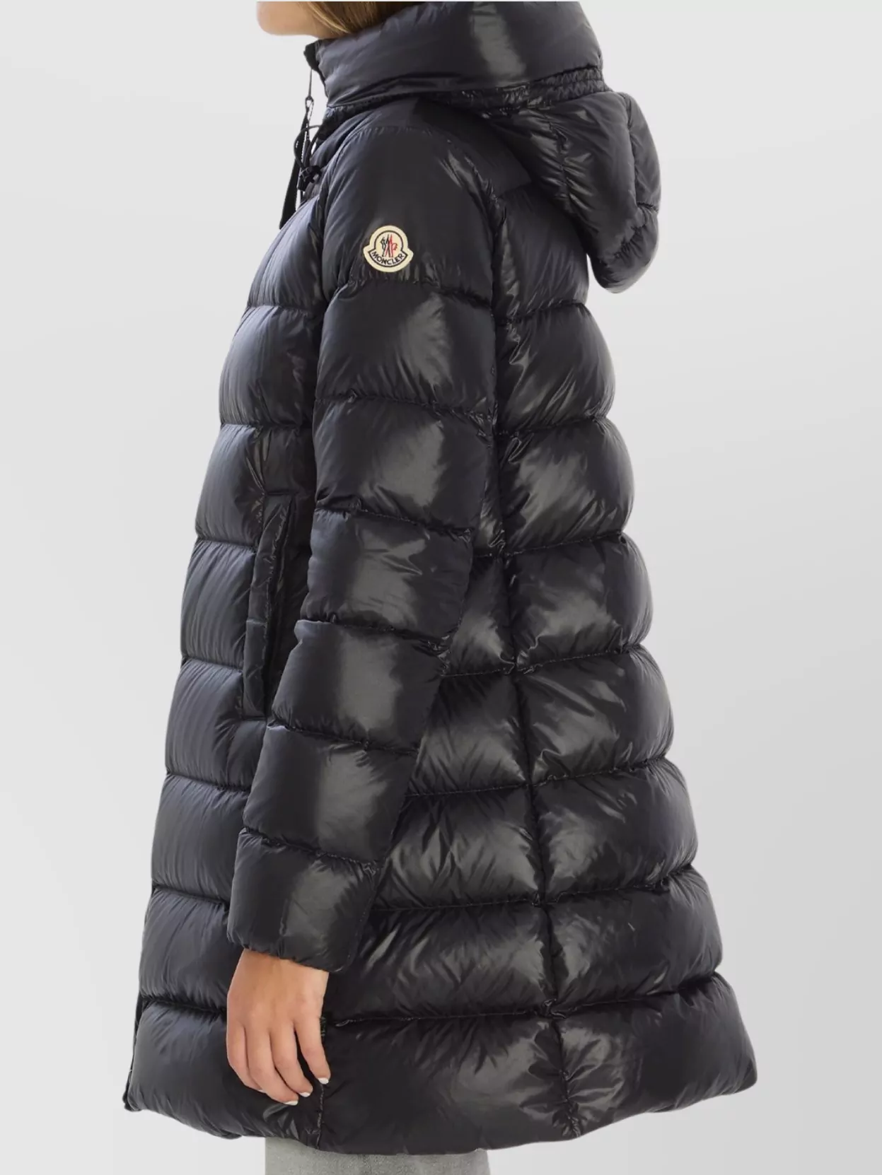Moncler Puffer Jacket Featuring Drawstring Hood