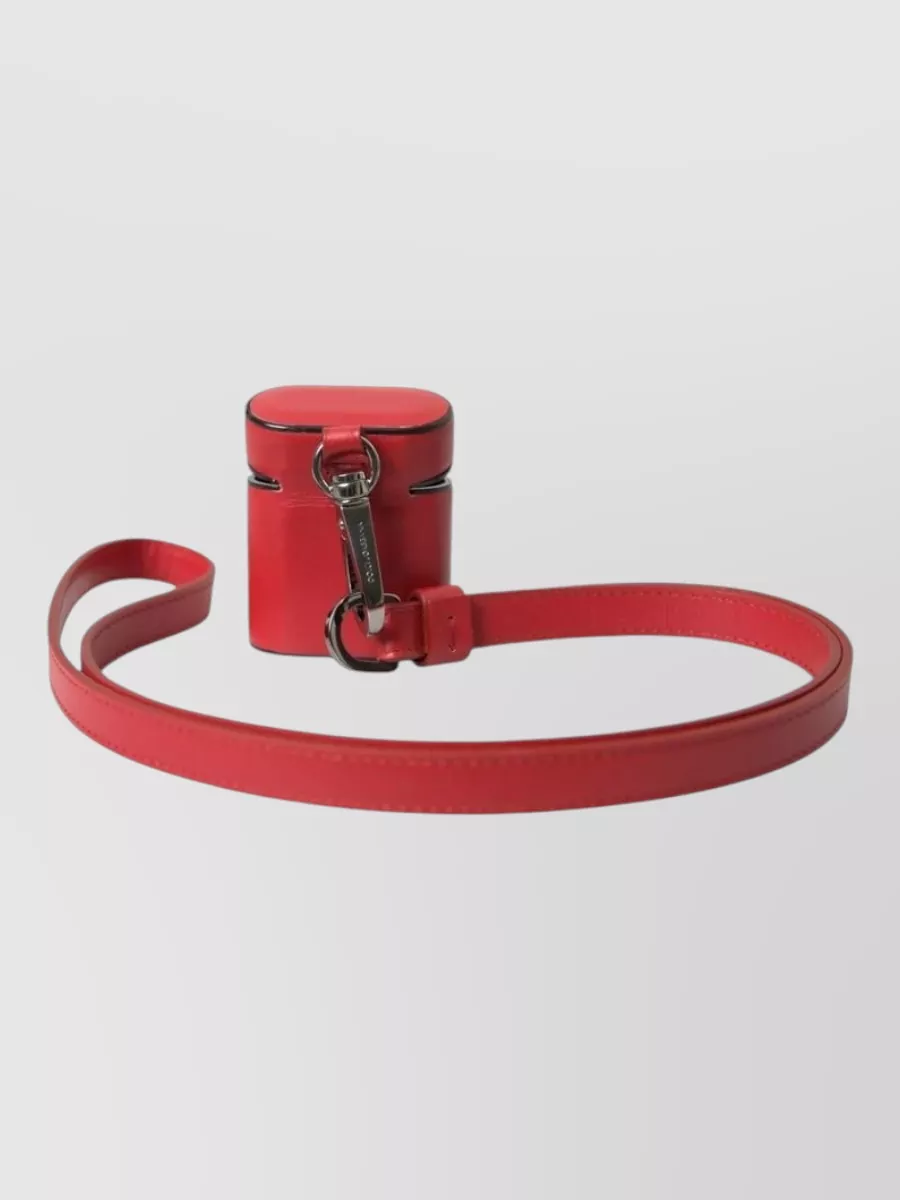 Dolce&Gabbana Leather Logo Print Strap Airpods Case