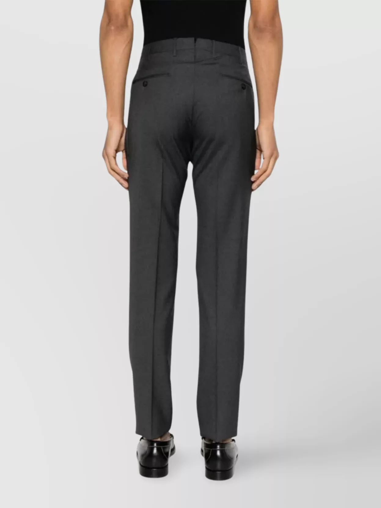 Incotex Straight Leg Trousers With Pockets And Belt Loops In Gray