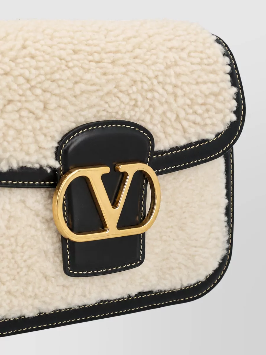 Valentino Garavani Vlogo Signature Leather Shoulder Bag