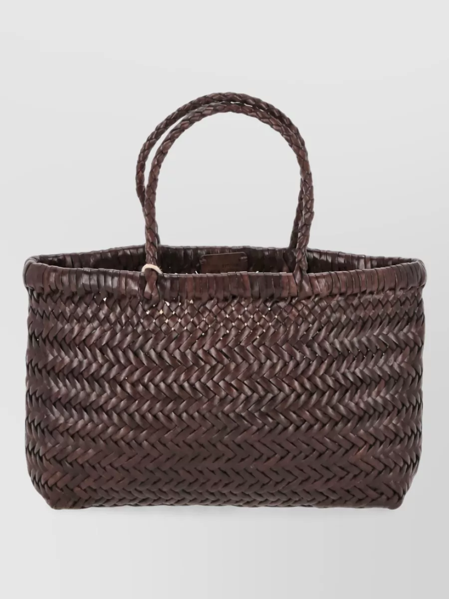 Dragon Diffusion mini flat gora leather basket bag