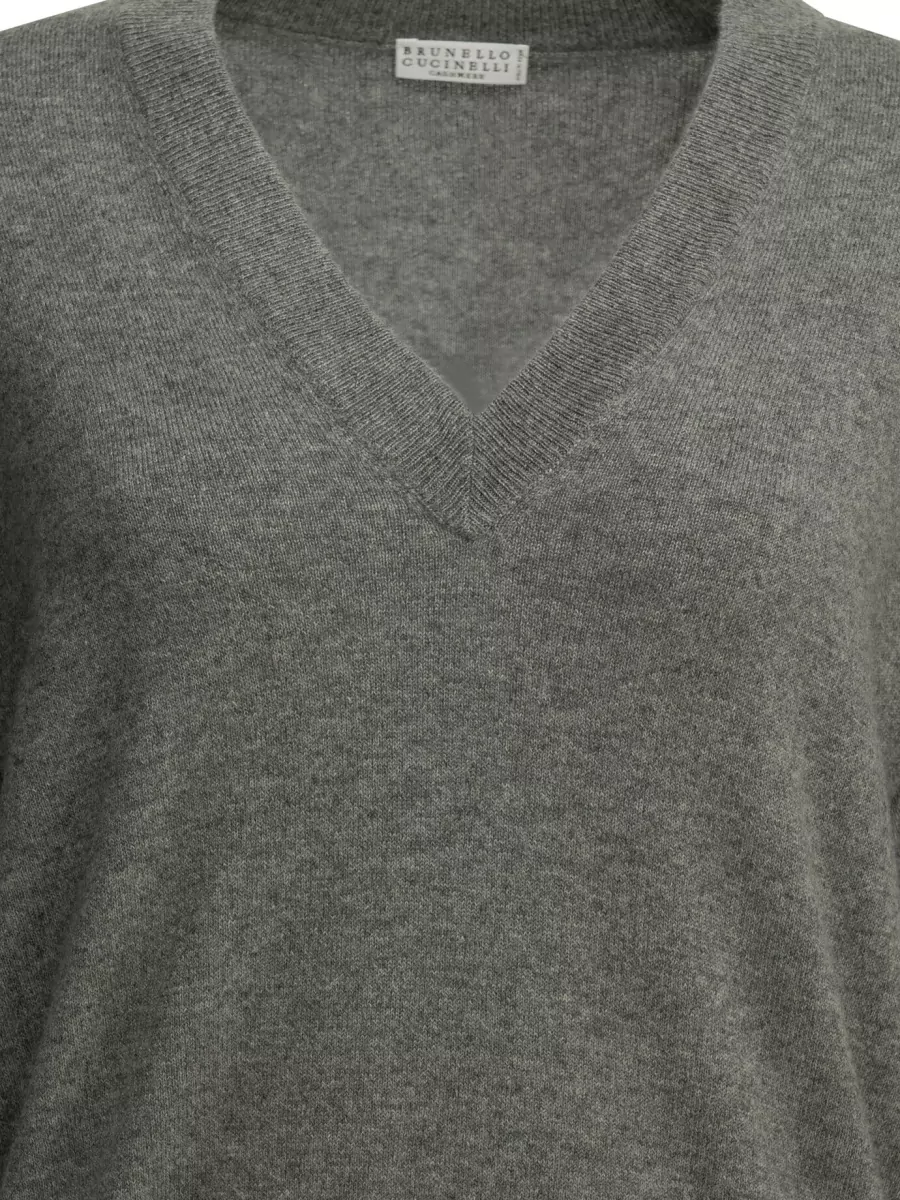 Brunello Cucinelli Cashmere V-Neck Sweater