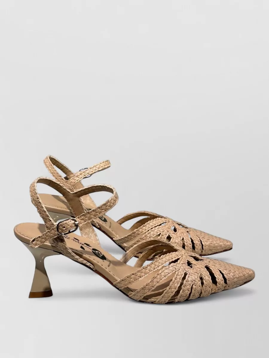 La Rose leather pointed pumps