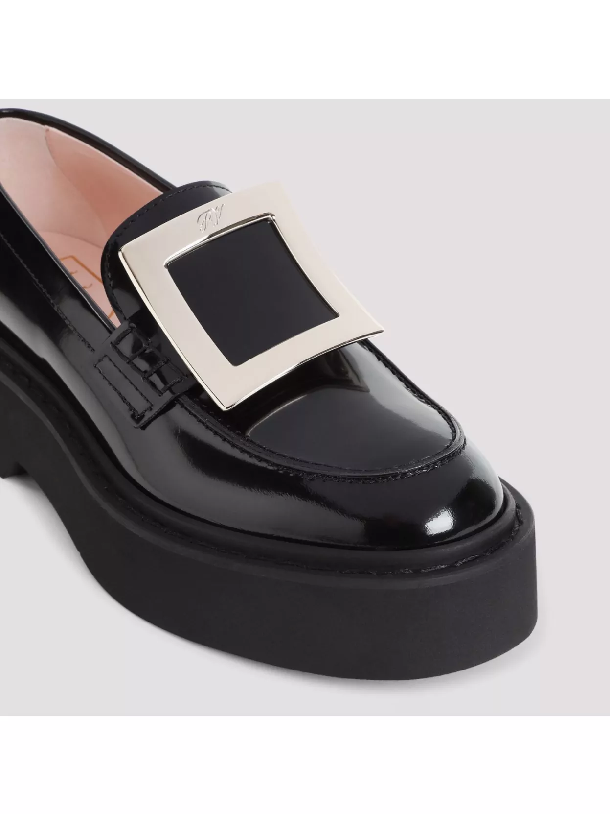 Roger Vivier Viv Rangers Met Buc 25 Loafers In Black
