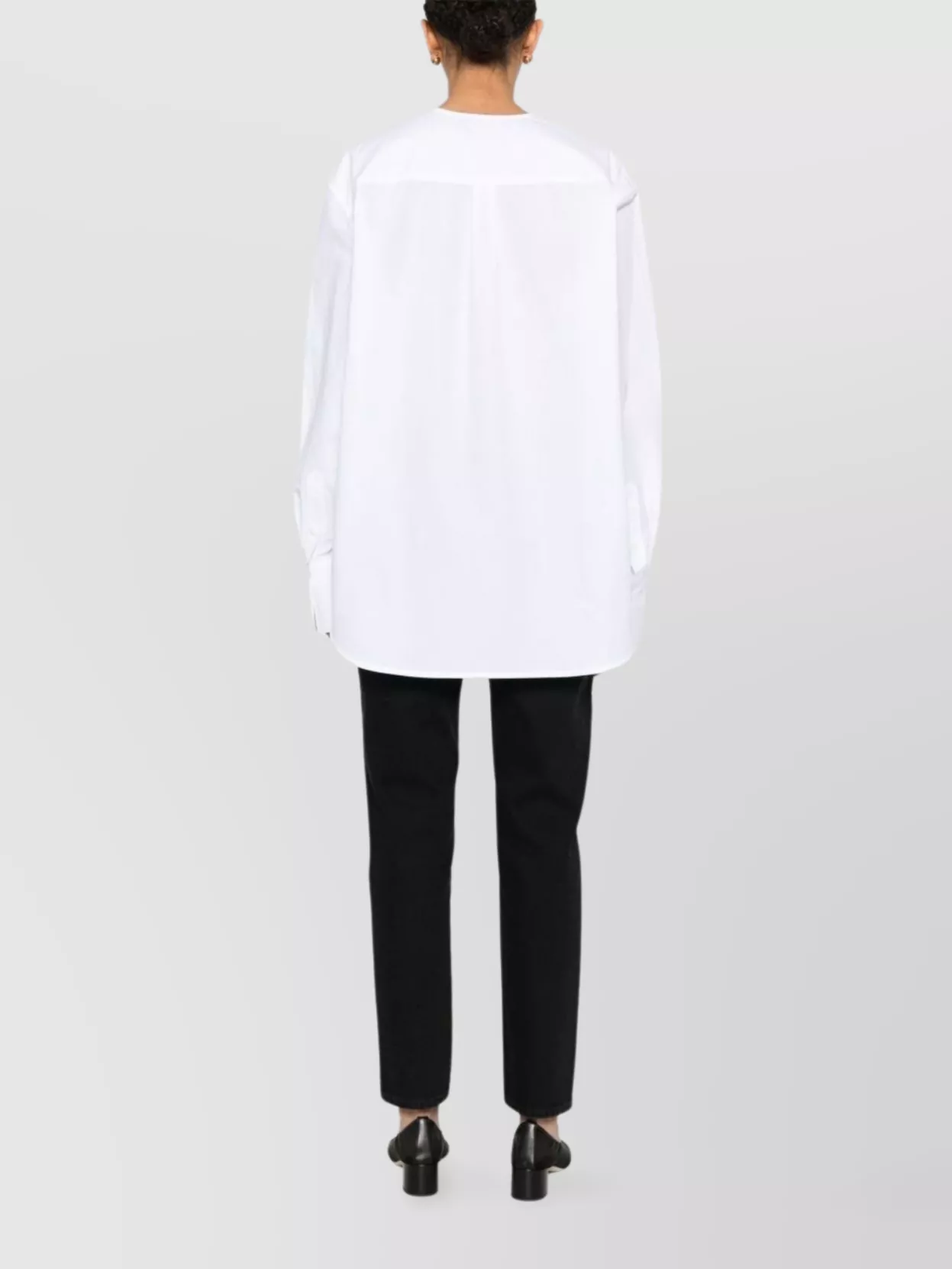 Totême Lightweight Cotton Blouse With Box-Pleat Detail