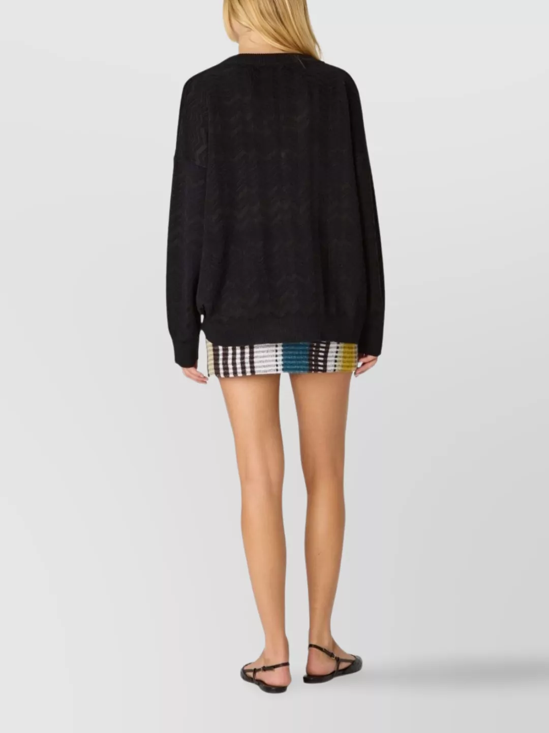 Missoni Chevron Pattern Long Sleeve Knitwear Top