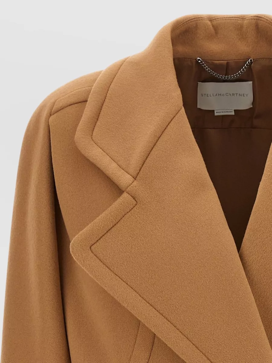 Stella Mccartney Wool Double-Breasted Short Coat