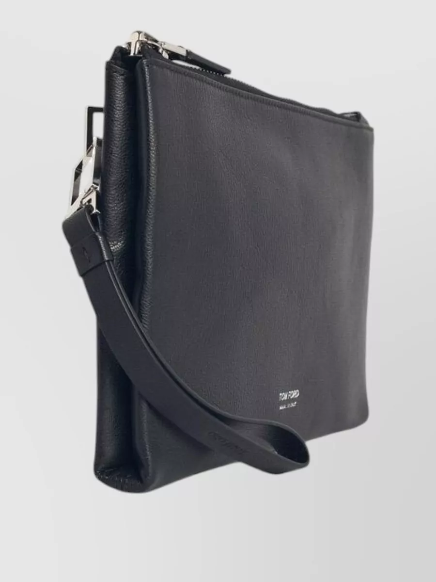 Tom Ford Leather Document Holder Wallet Wrist Strap