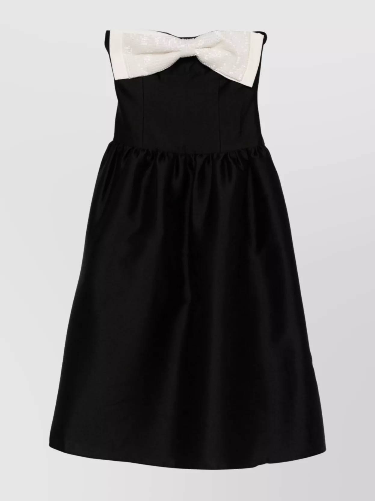 Self-portrait Taffeta Contrast-bow Midi Dress