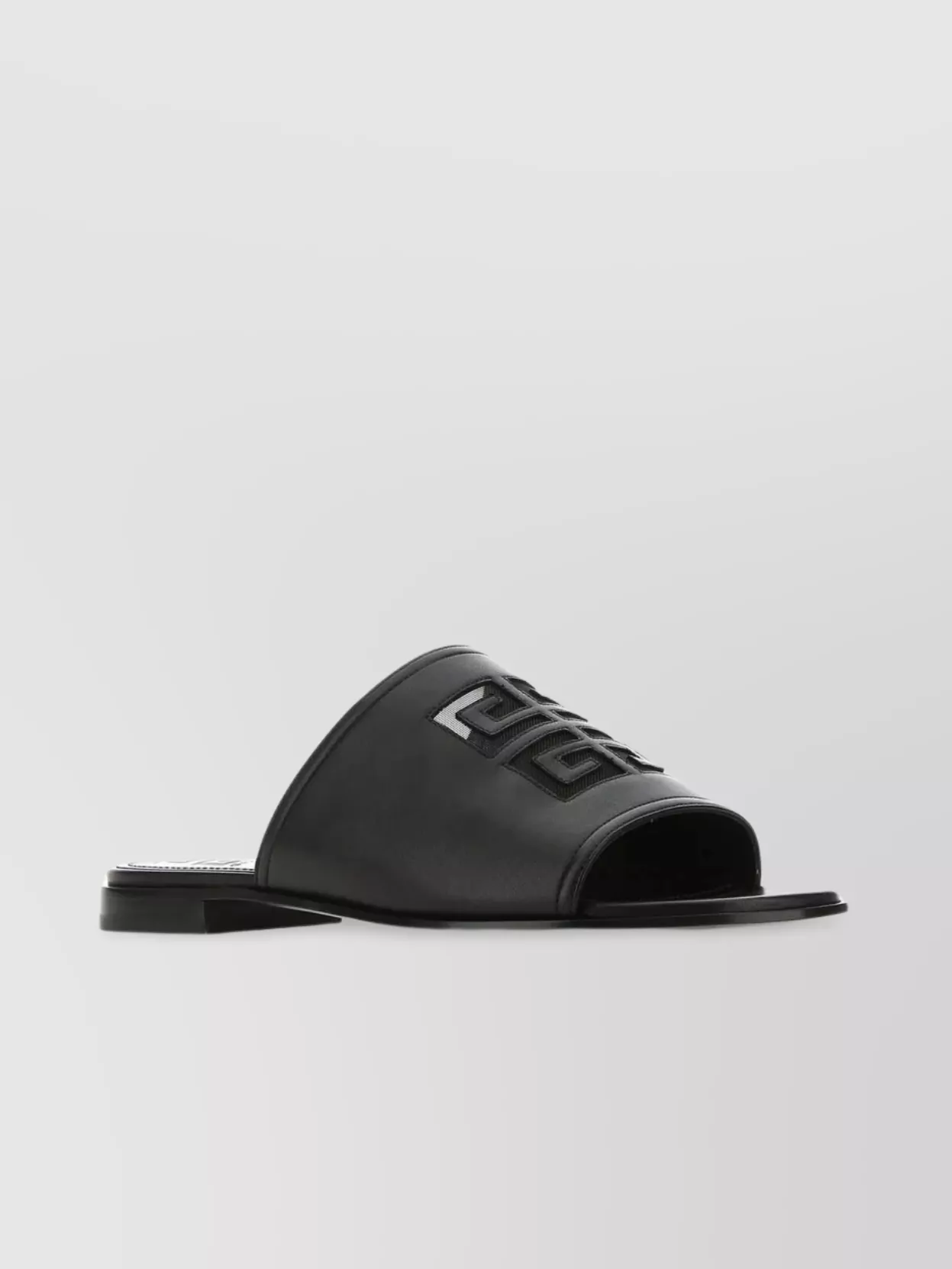 Shop Givenchy Nappa Leather 4g Slippers Mesh