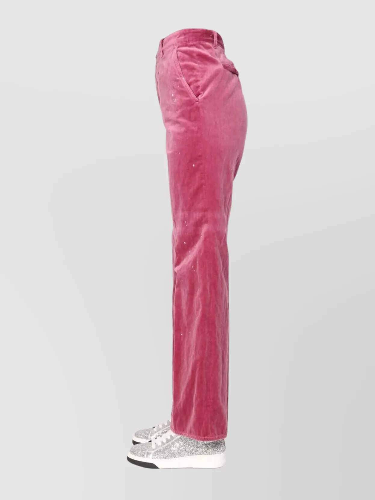 Dsquared2 Sequin Velvet Trousers Belt Loops