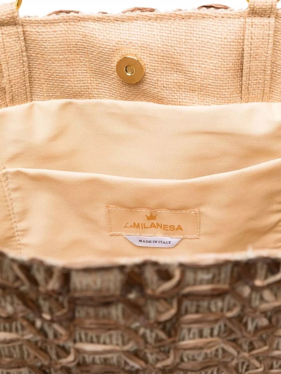 La Milanesa Straw Tote Bag
