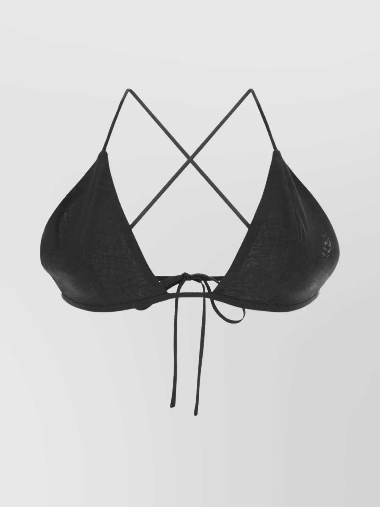 Philosophy Wool Blend Triangle Bra In Black