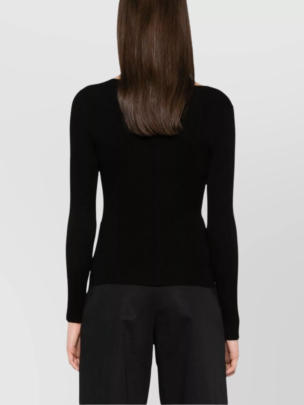 Parosh Long Sleeve Knitwear Square Neck