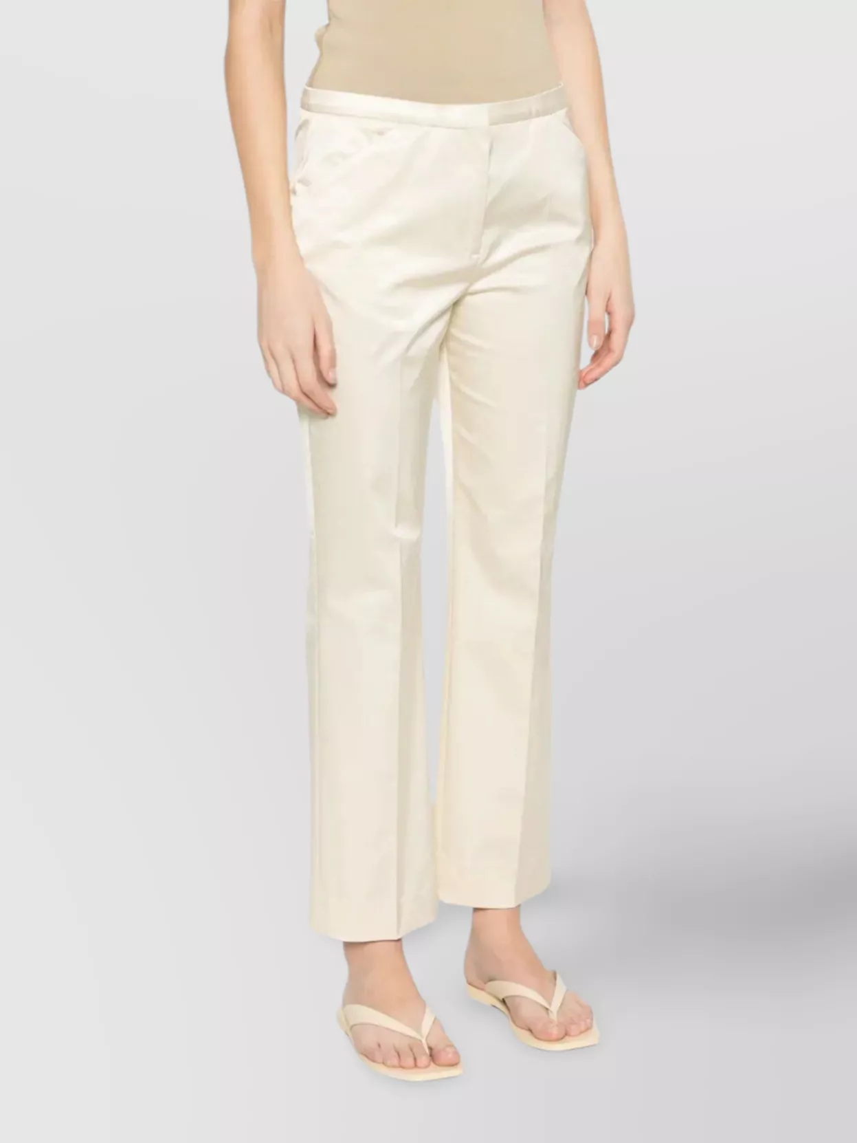 Totême Trousers Straight Back Pockets