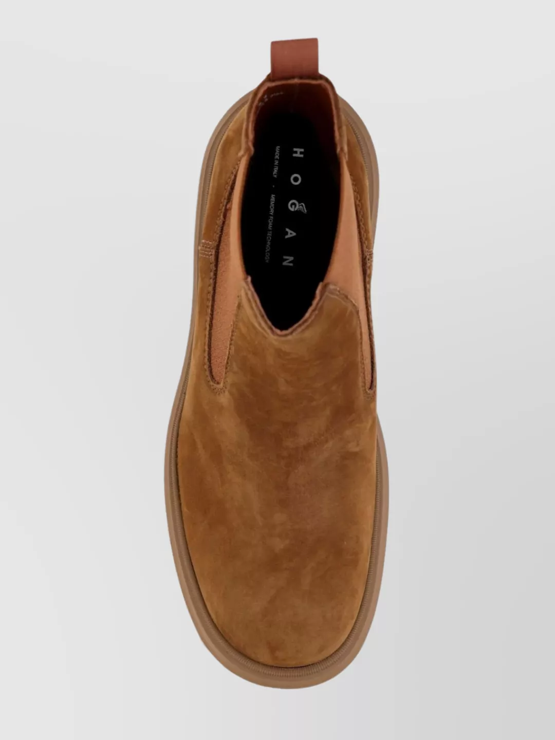 Hogan Chunky Sole Ankle Boots With Suede Finish