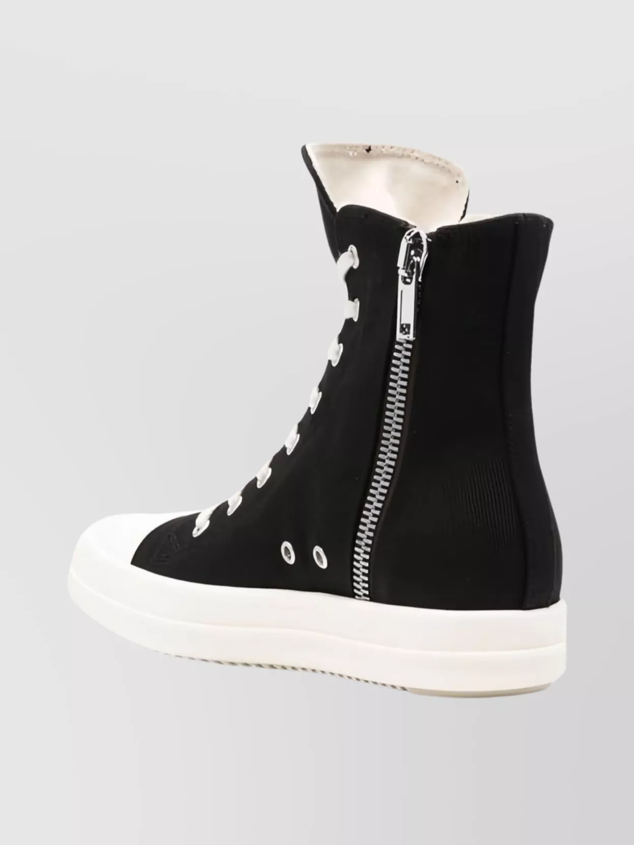 Rick Owens Drkshdw High-Top Denim Sneakers Shark-Tooth Sole