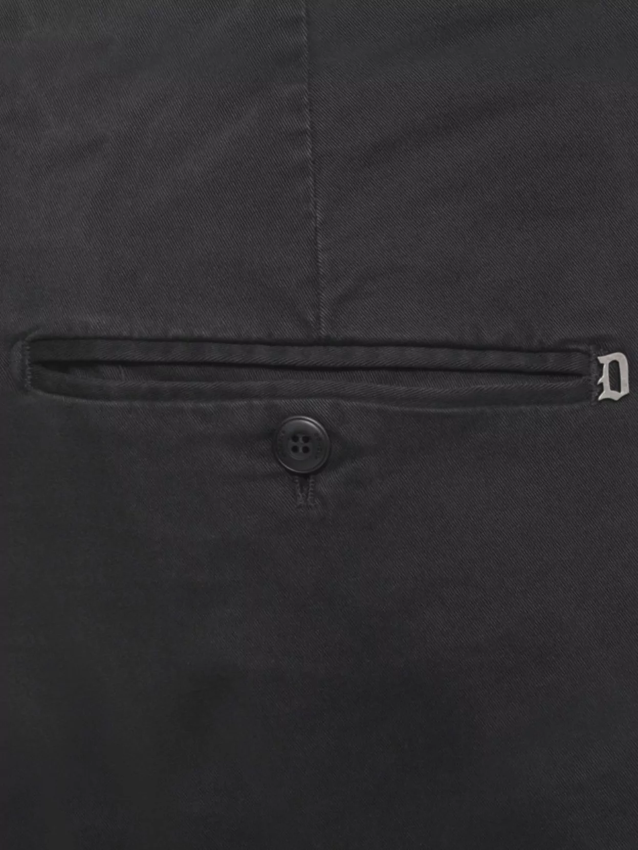 Dondup Straight Leg Trousers Rolled Cuffs