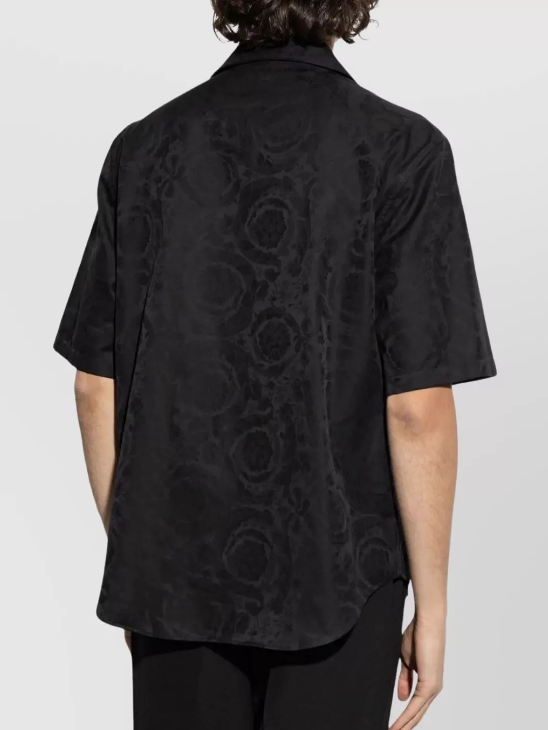 Versace Baroque Jacquard Short Sleeve Shirt
