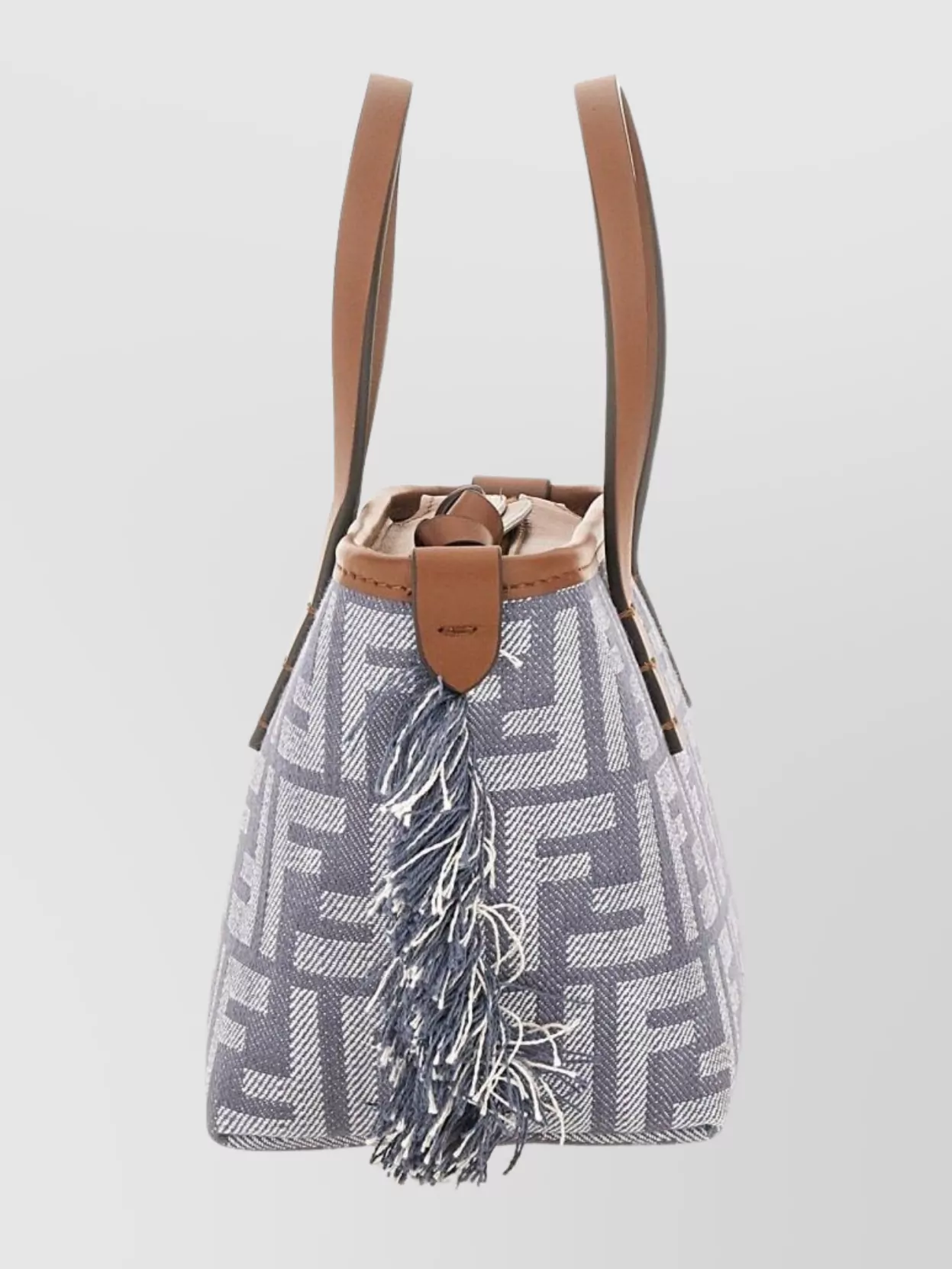 Fendi Chic Shoulder Bag With Fringe And Handles