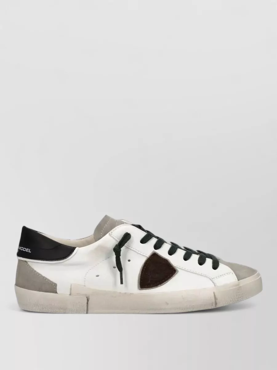 Philippe Model Leather Low-Top Sneakers