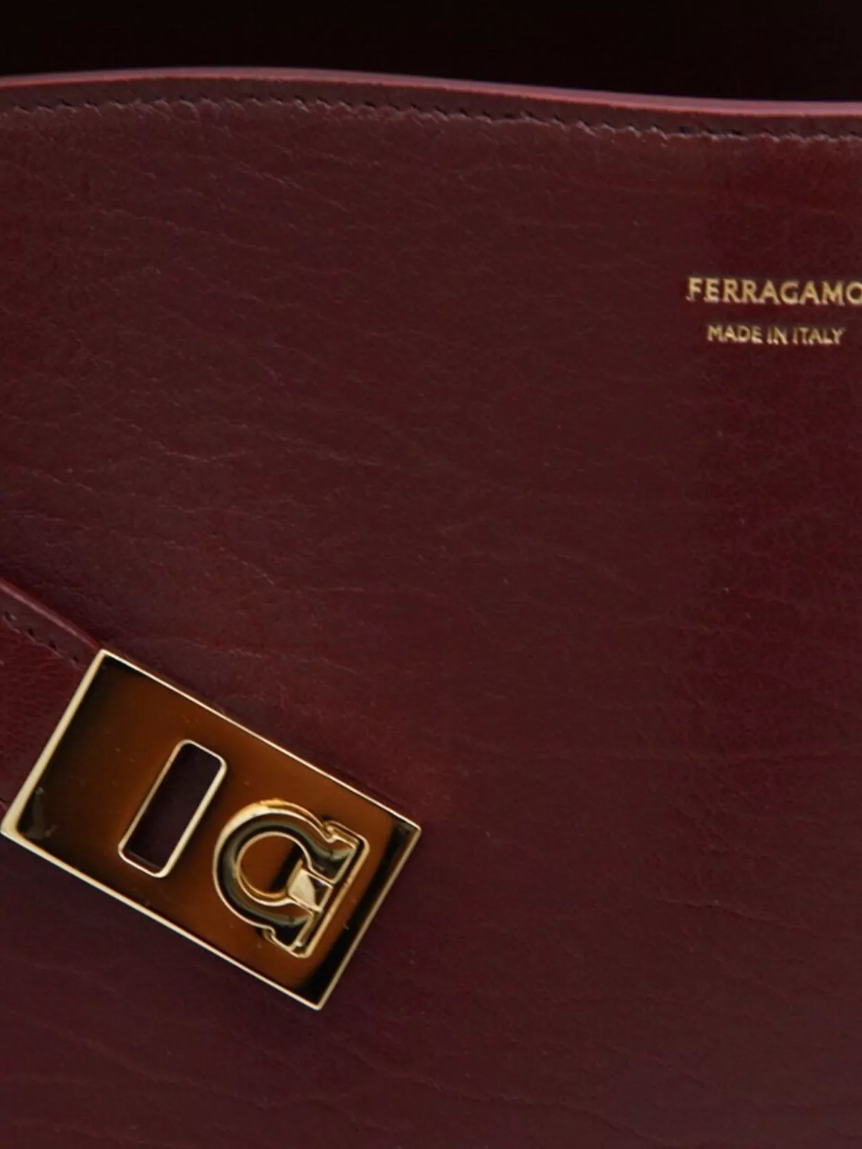 Ferragamo Structured Shoulder Bag Detachable Strap
