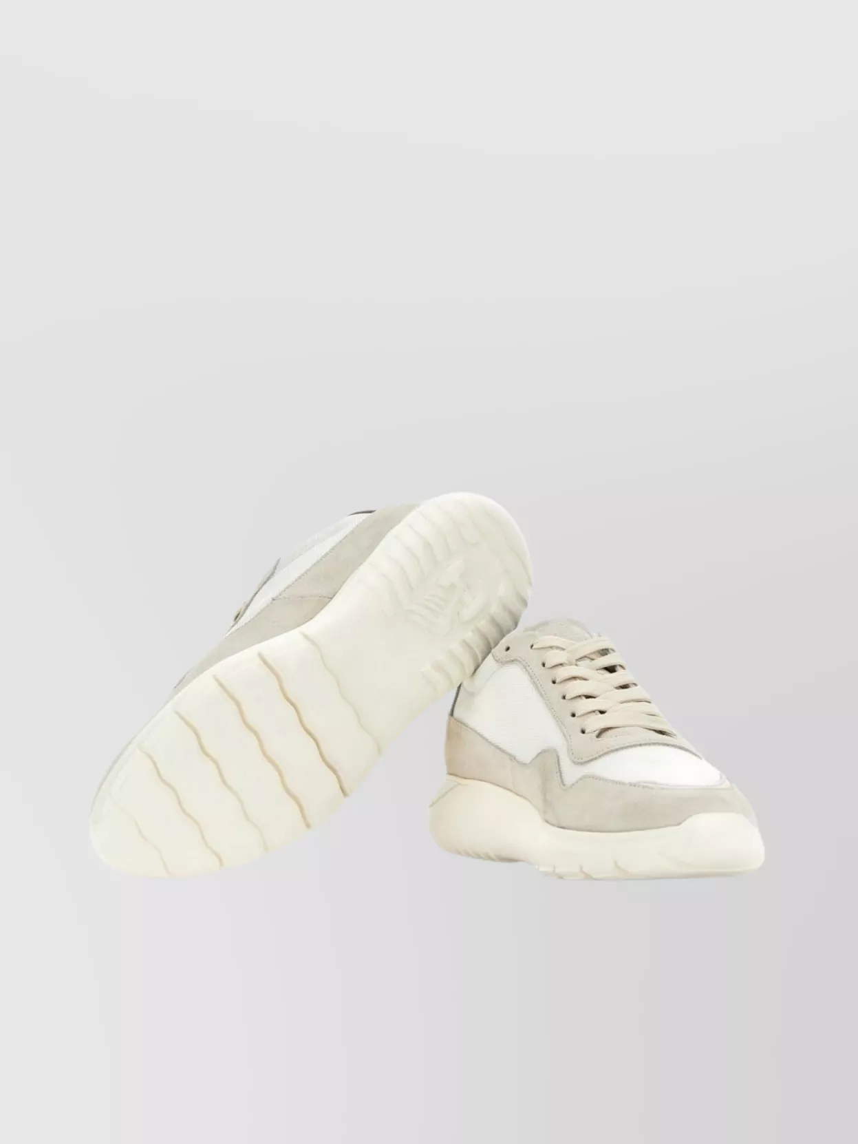 Hogan Suede And Mesh Sneakers With Rubber Sole
