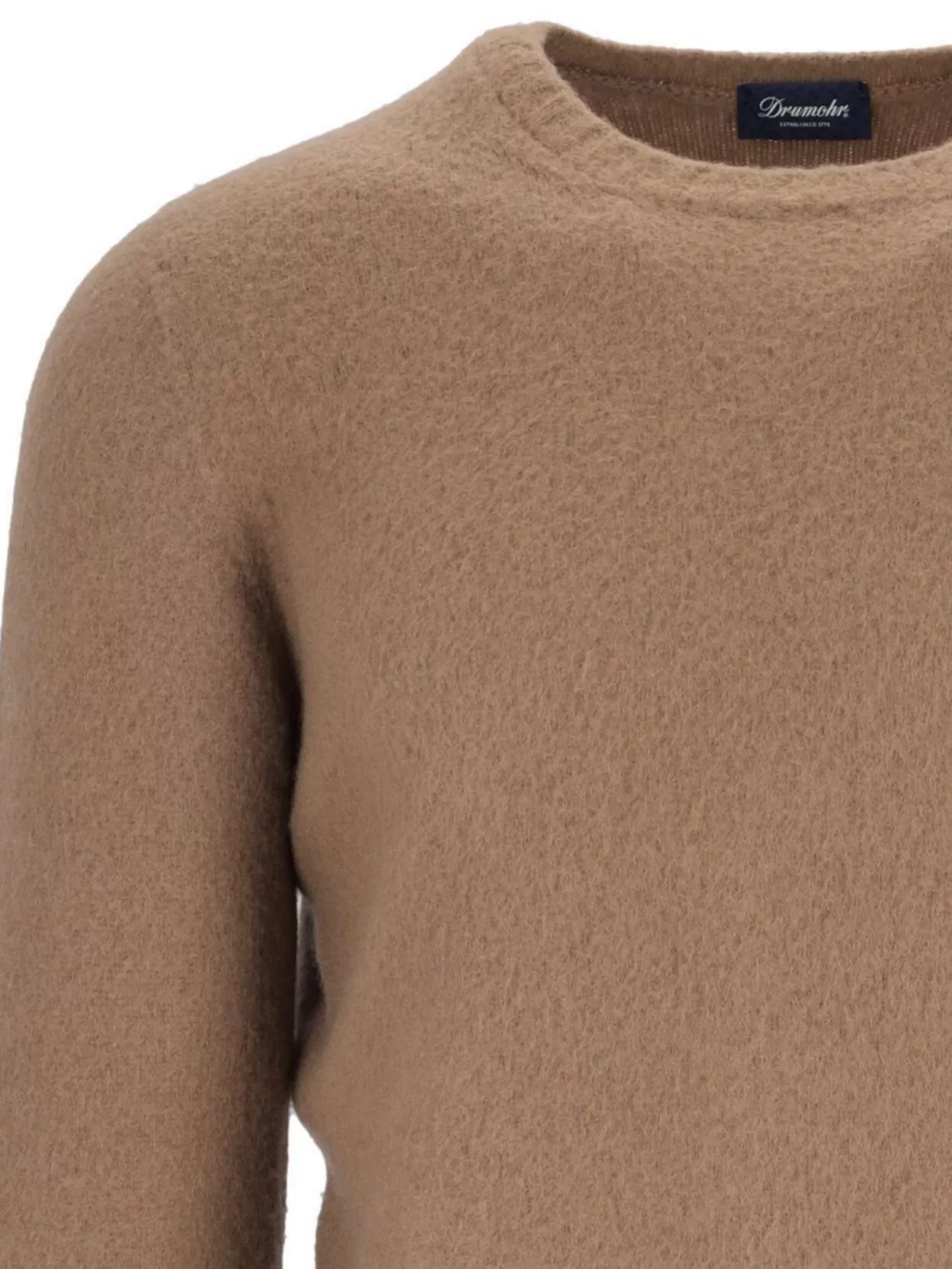 Drumohr Ribbed Crewneck Sweater With Soft Texture