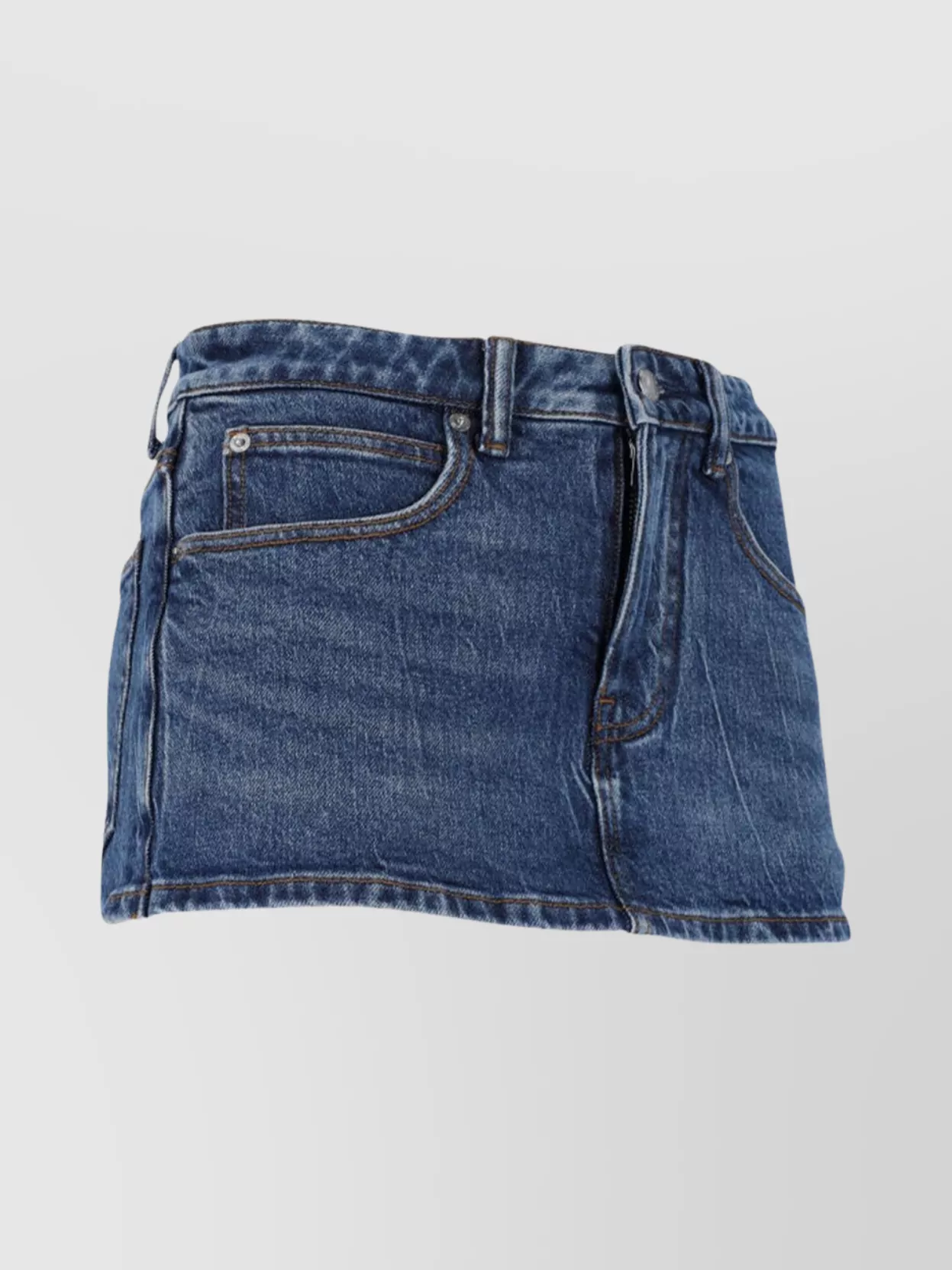 Alexander Wang Straight Trousers With Pockets And Loops
