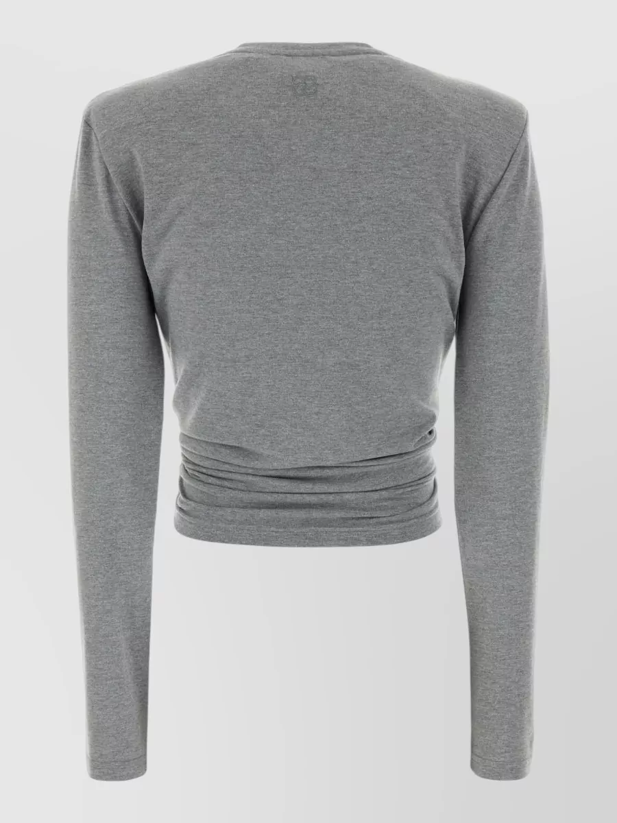 Magda Butrym Knot Detail Long-Sleeve Jersey Top