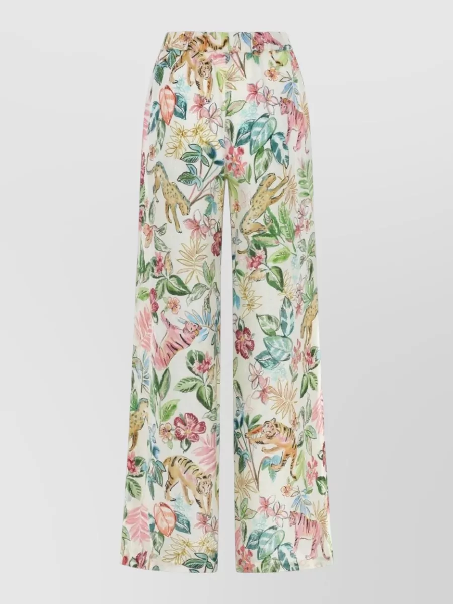 120% Lino Linen Wide-Leg Trousers