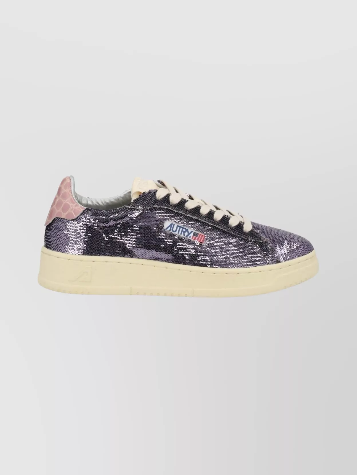 Autry Low-Top Sequined Sneakers Rubber Sole