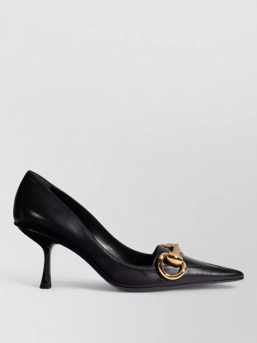 Gucci Leather Pointed-Toe Pumps