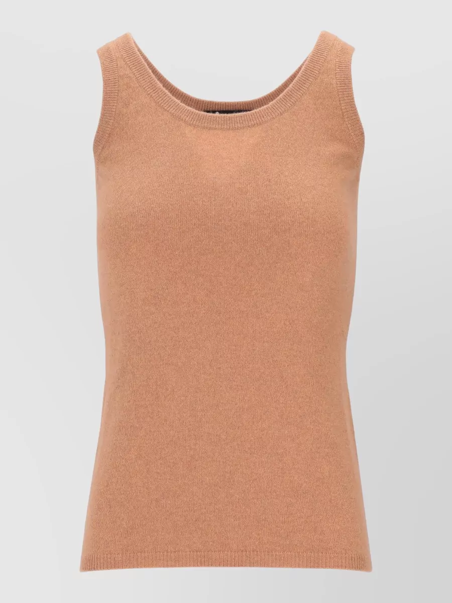 La Rose cashmere tank top