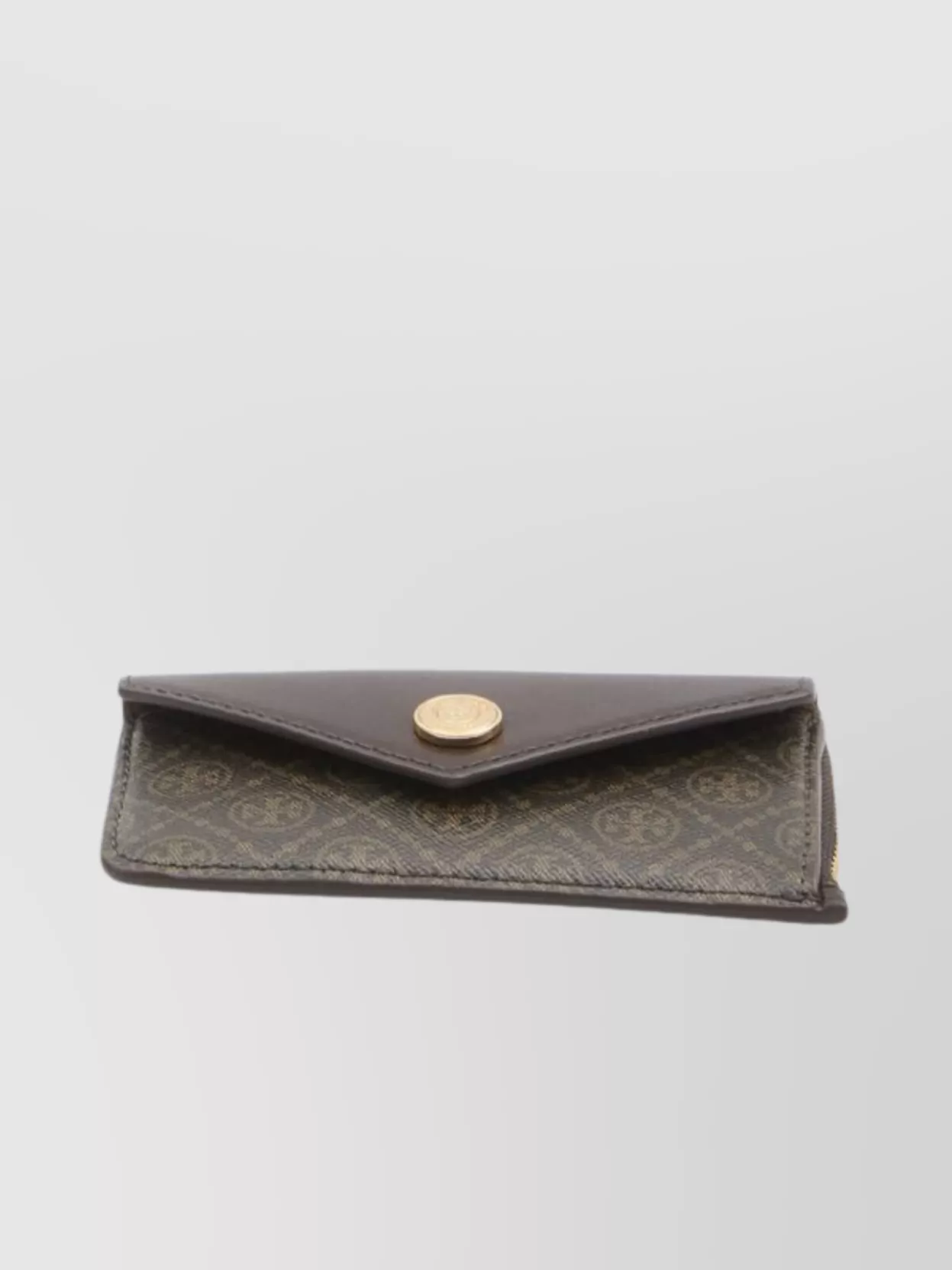 Tory Burch Monogrammed Leather Cardholder Keychain Hook