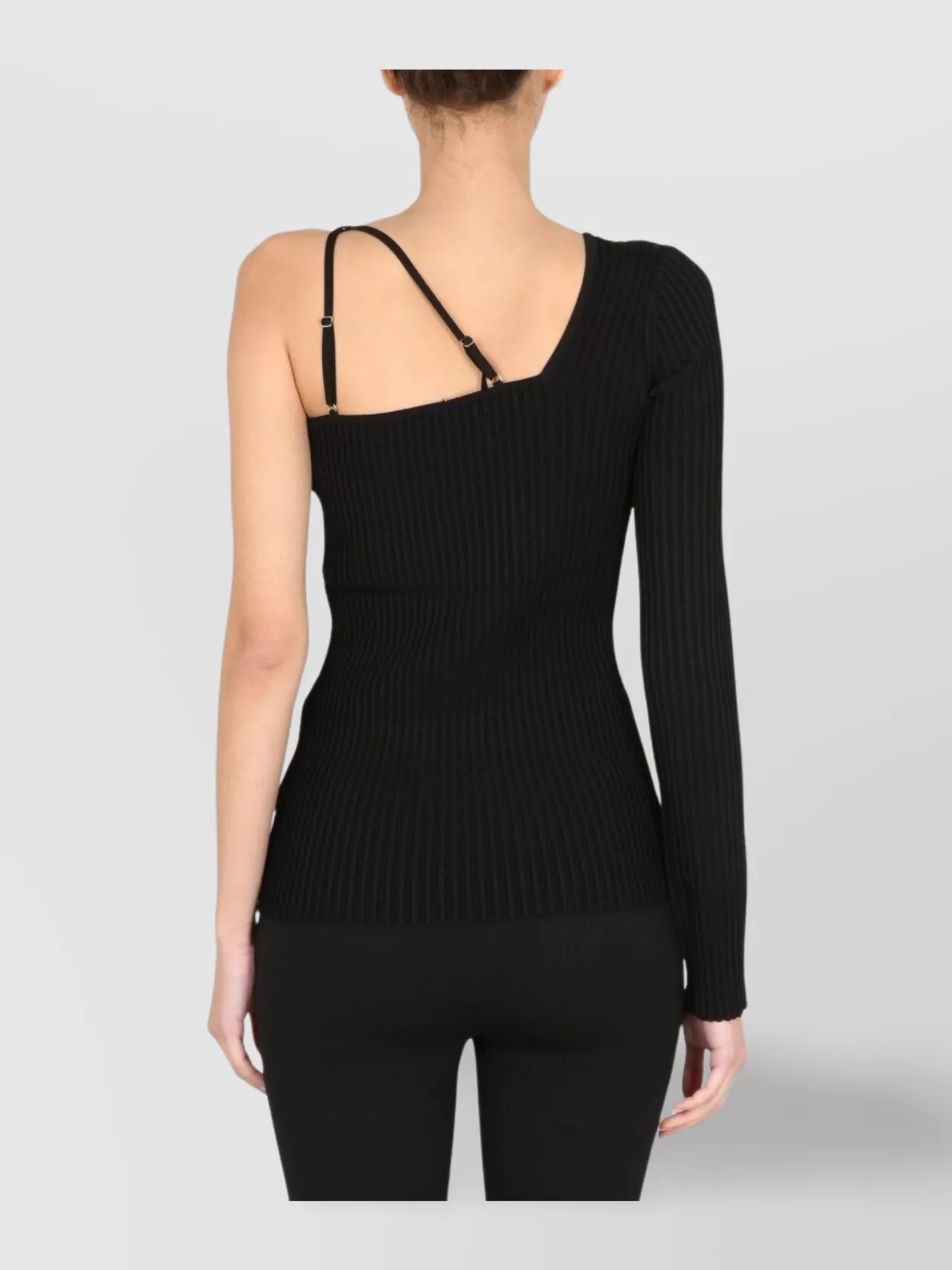 Helmut Lang Asymmetric Ribbed One-shoulder Top