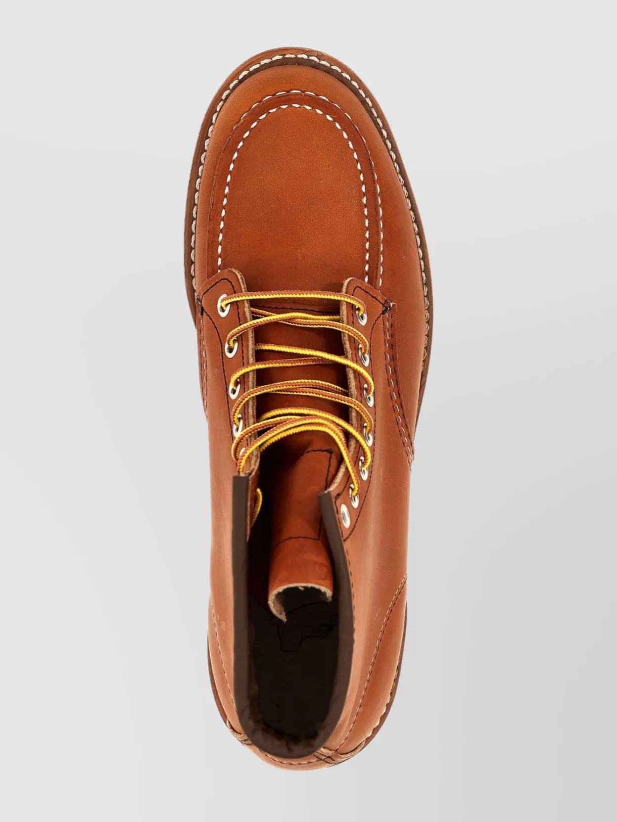 Red Wing Shoes Ankle Boots With Contrast Stitching And Round Toe
