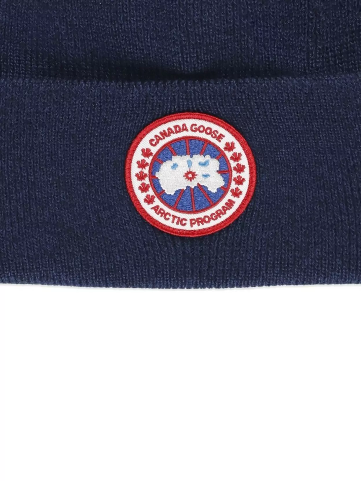 Canada Goose Cozy Wool Beanie Logo Patch