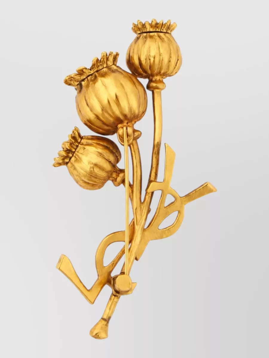 Saint Laurent Crystal-Embellished Brooch